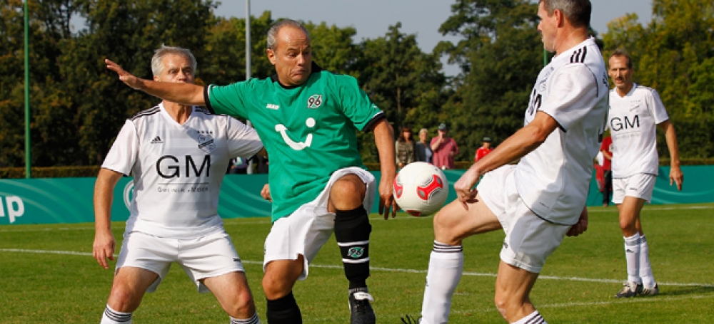 Szene vom DFB-Ü50 Cup 2012: SV Stadelhofen gegen Hannover 96