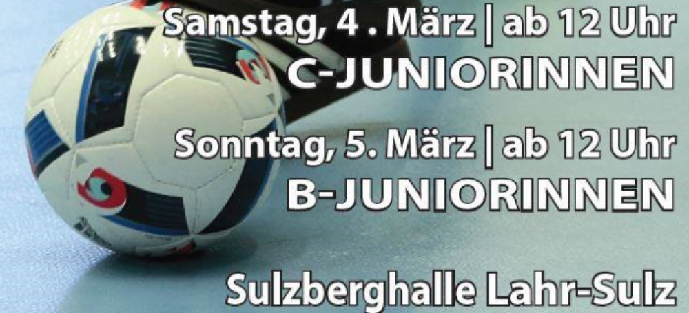 Die B- und C-Juniorinnen tragen die Süddeutschen Futsalmeisterschaften 2017 in Südbaden aus.